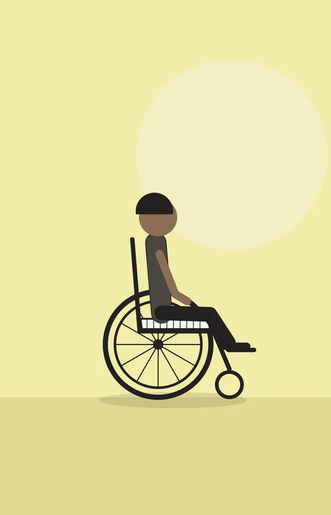 Ilustración: silla pediátrica en uso